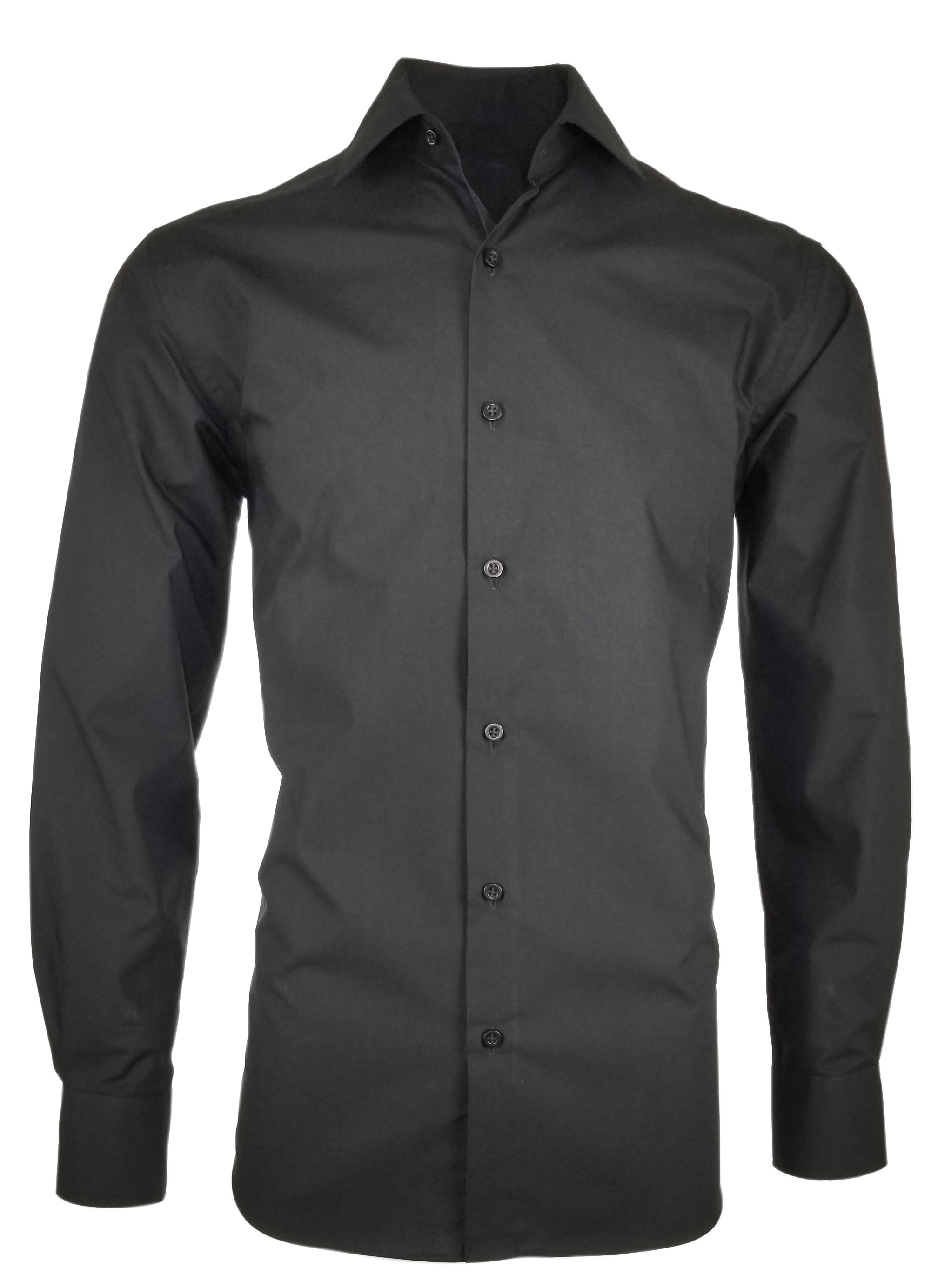 Men's Everyday Basic Shirt - Black Long Sleeve | Uniform Edit