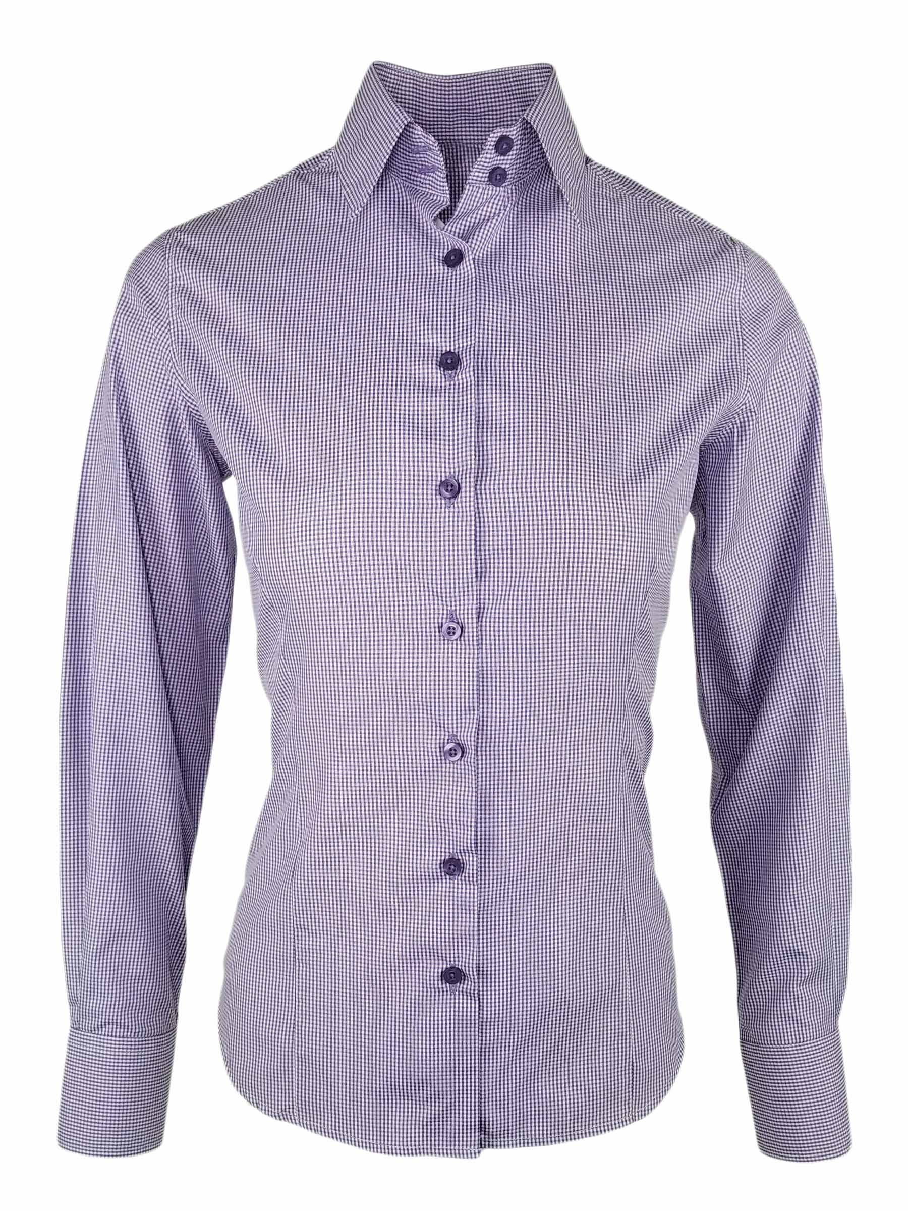 Ruffle Hem Gingham Check Shirt
