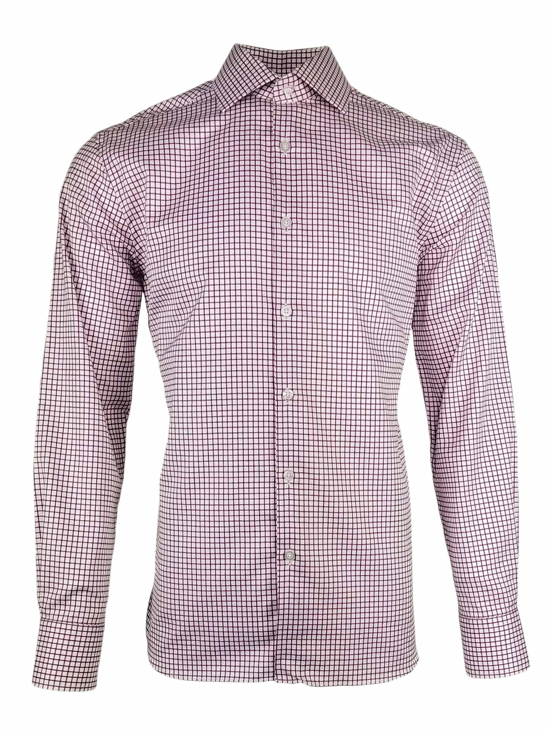 Men's Himalaya Shirt - Grape Check Long Sleeve - Uniform Edit