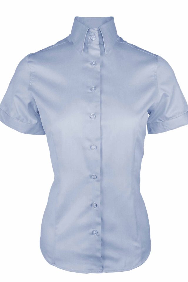 Women's Sateen - Blue Short Sleeve - Uniform Edit