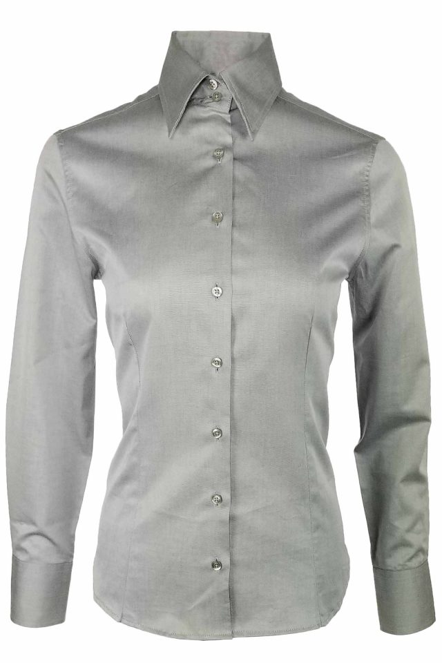 Women's Sateen - Grey Long Sleeve - Image 2