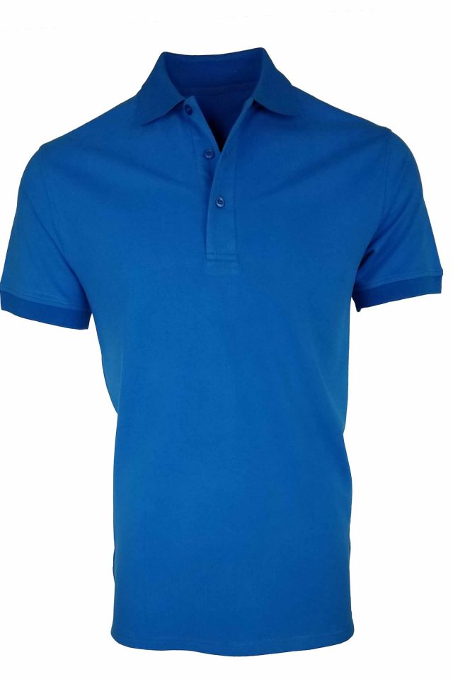 Men's All Occasion Pique Polo - Azure Blue - Uniform Edit