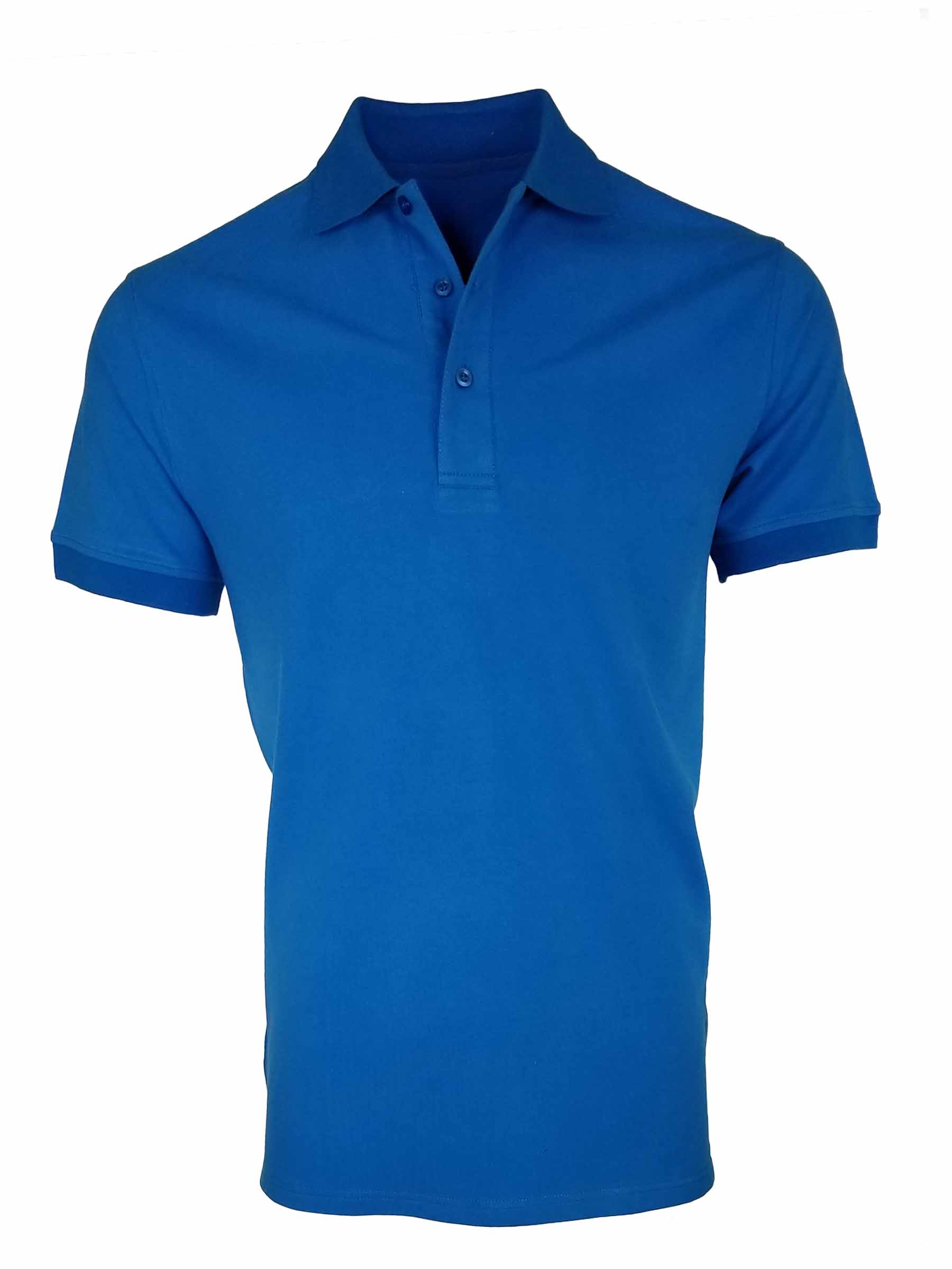 Men's All Occasion Pique Polo - Azure Blue - Uniform Edit