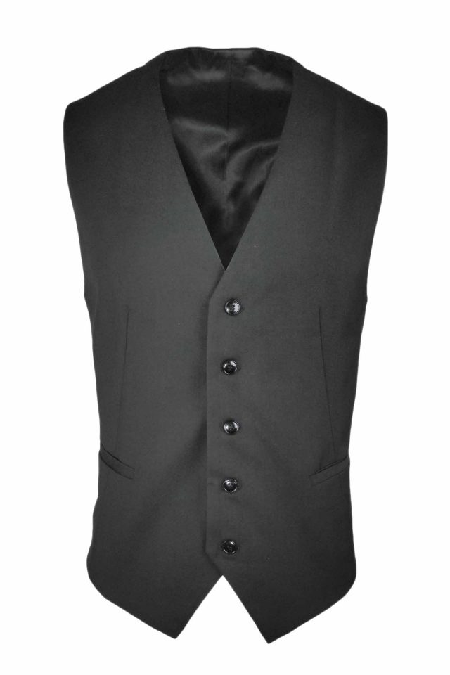 Men's Vest - Charcoal Wool Blend - Uniform Edit