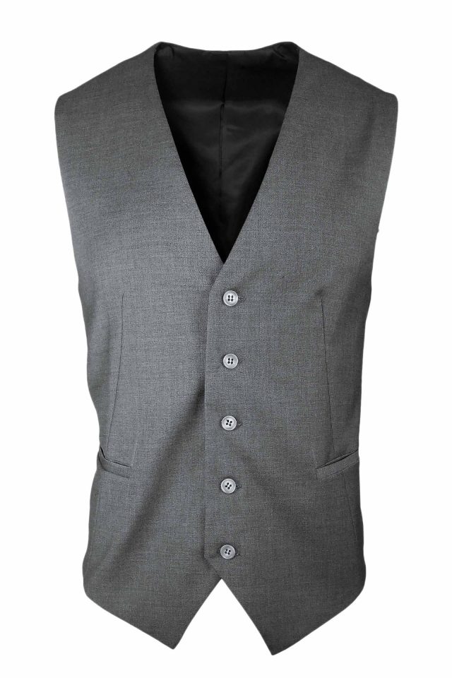 Men's Vest - Light Grey Wool Blend - Uniform Edit