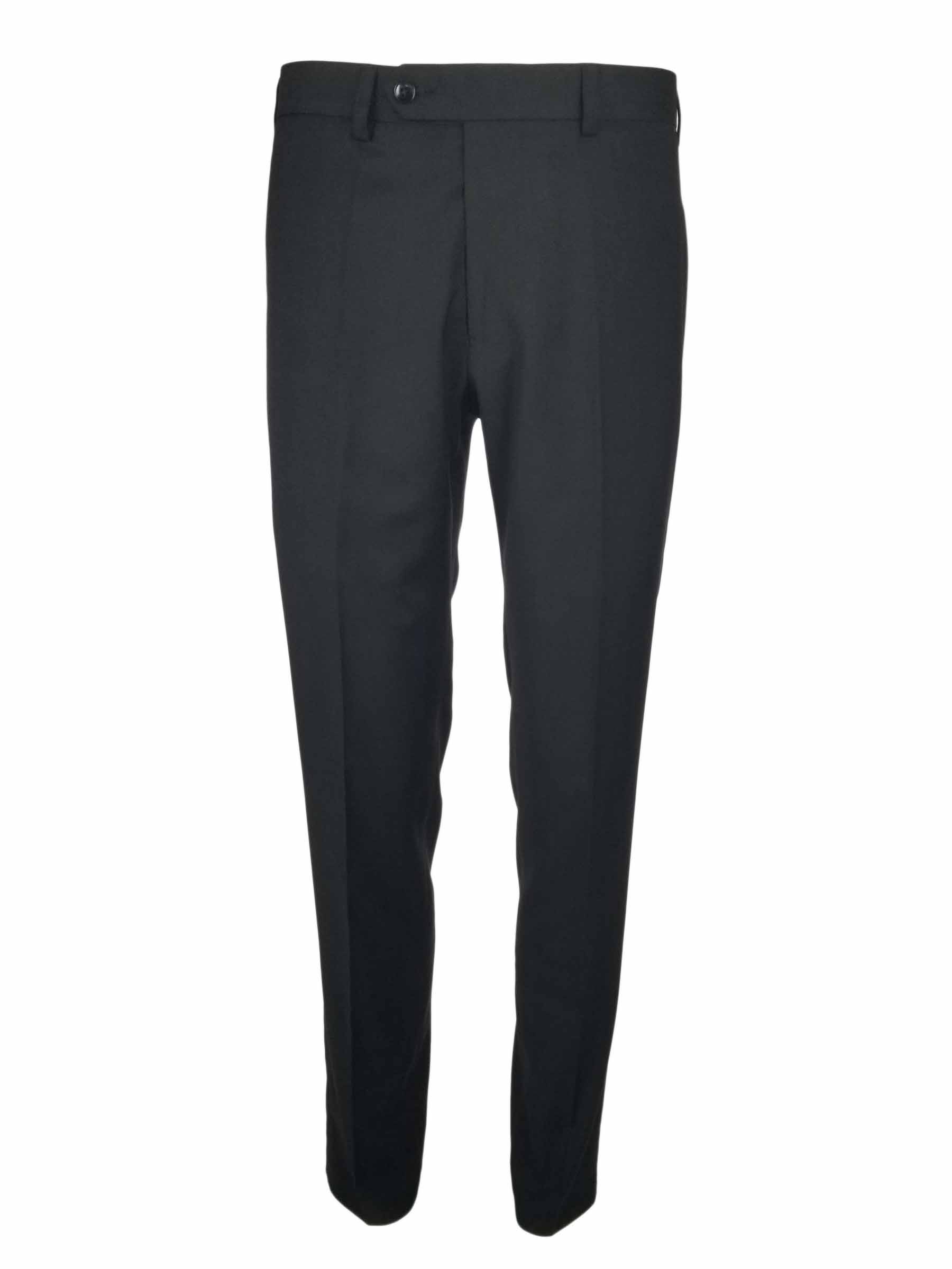 Mens Classic Wool Blend Pant - Black - Uniform Edit