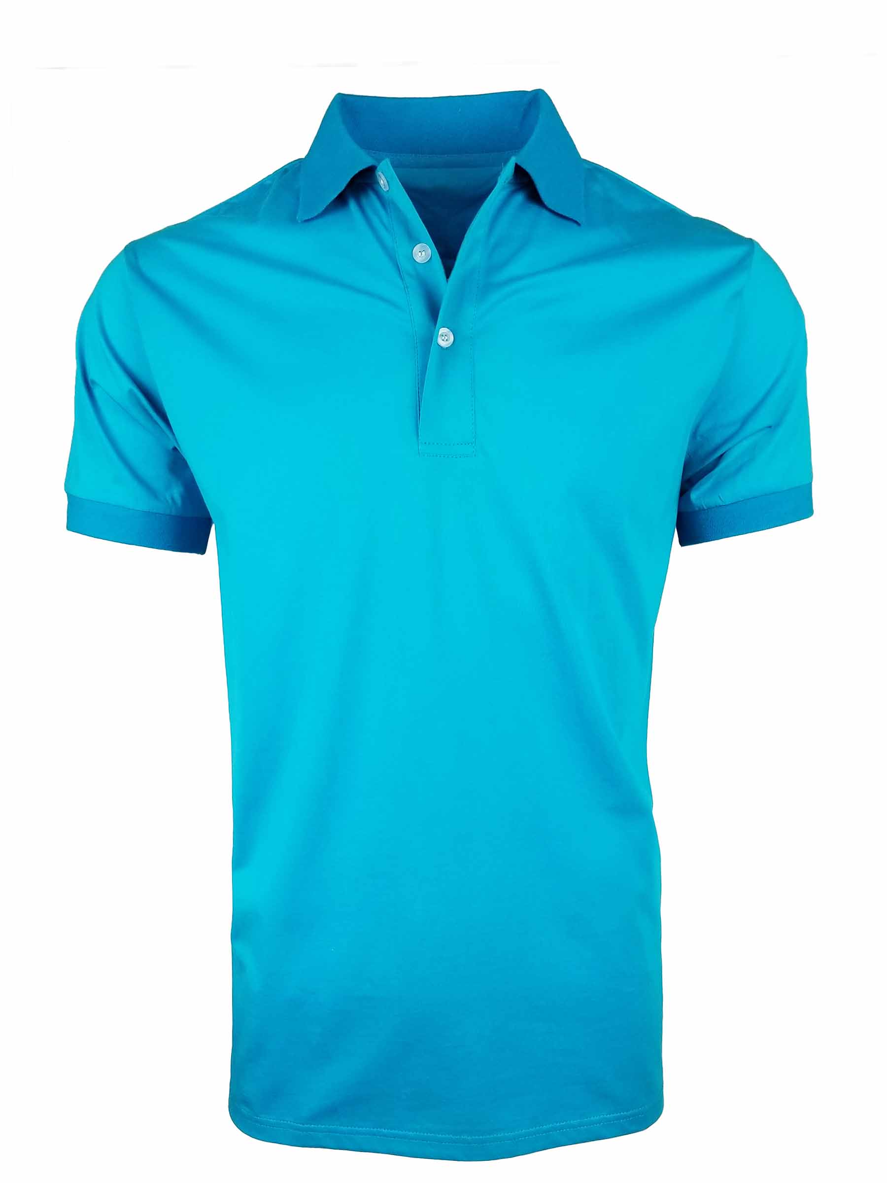 Men's All Occasion Mercerized Polo - Aqua - Uniform Edit