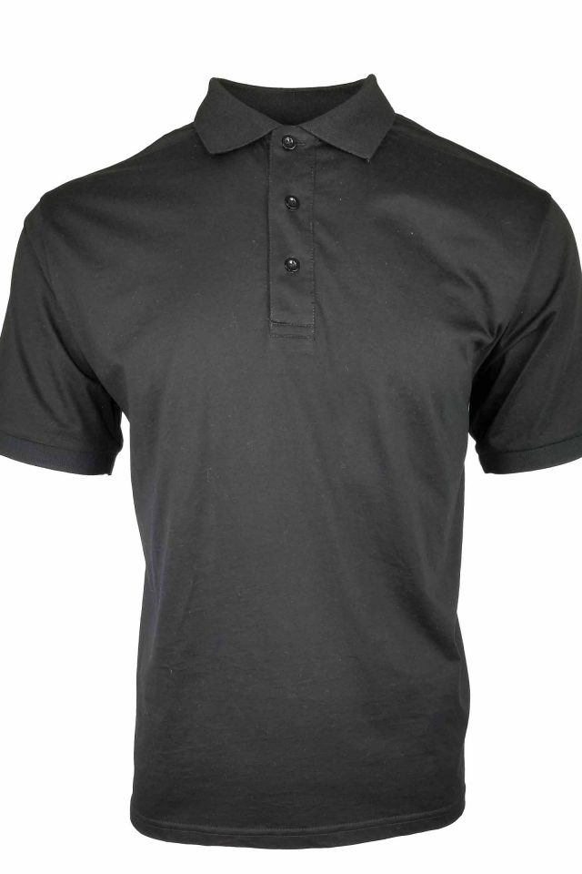 Men's All Occasion Mercerized Polo - Black - Uniform Edit