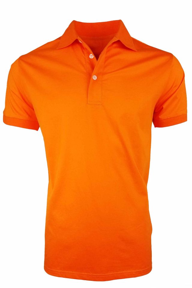Men's All Occasion Mercerized Polo - Orange - Uniform Edit