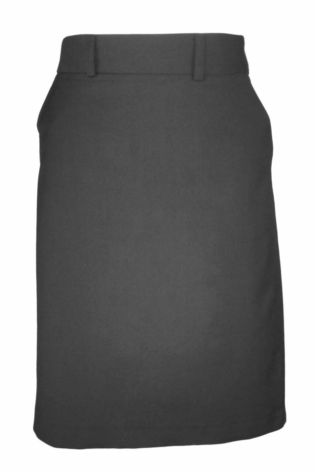 A-Line Skirt - Charcoal Wool Blend - Uniform Edit