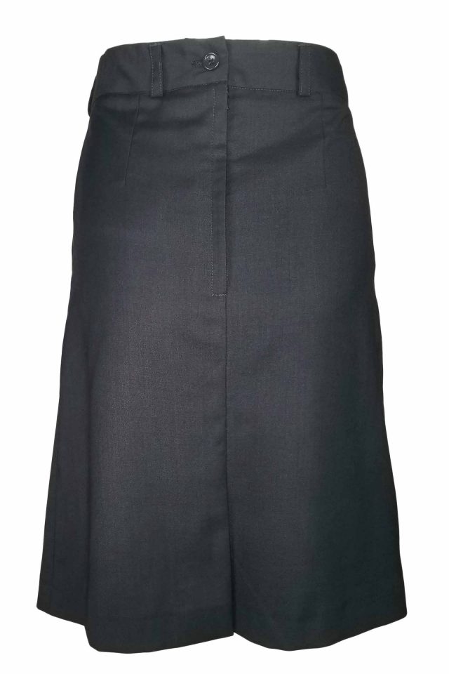 A-Line Skirt - Charcoal Wool Blend - Uniform Edit
