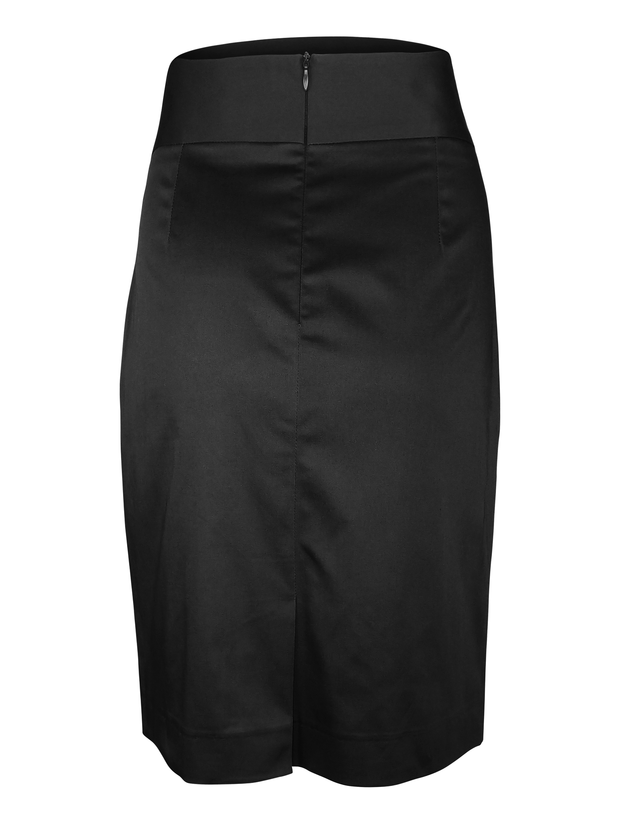 Straight Cotton Custom Skirt - Black - Uniform Edit