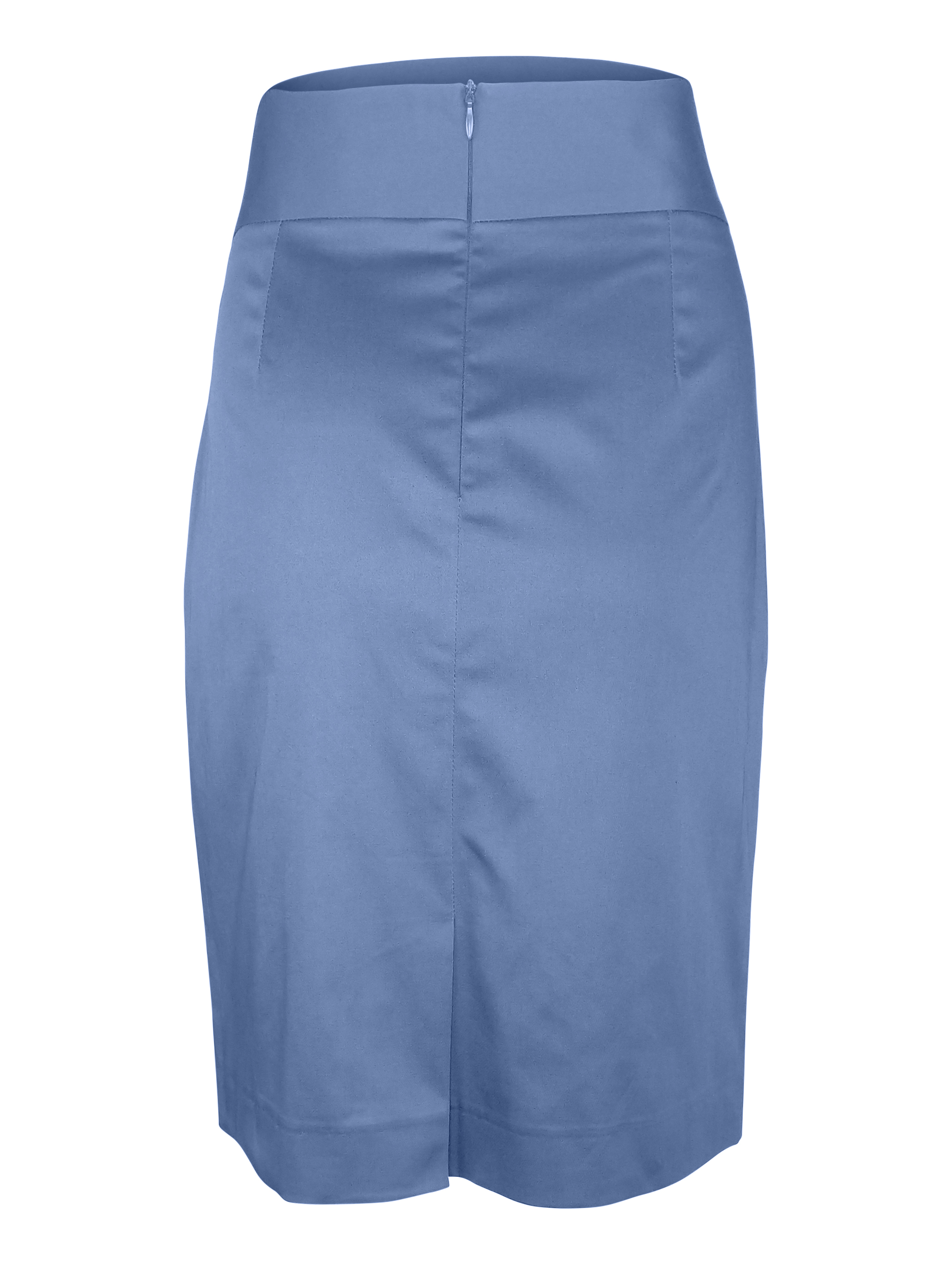 Straight Cotton Custom Skirt - Denim - Uniform Edit