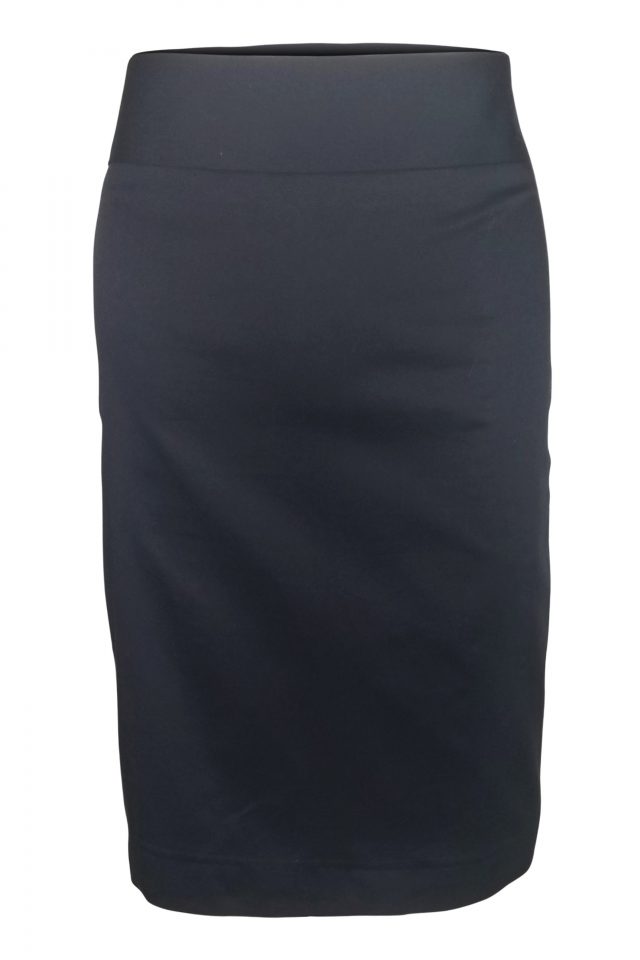 Straight Cotton Custom Skirt - Navy - Uniform Edit