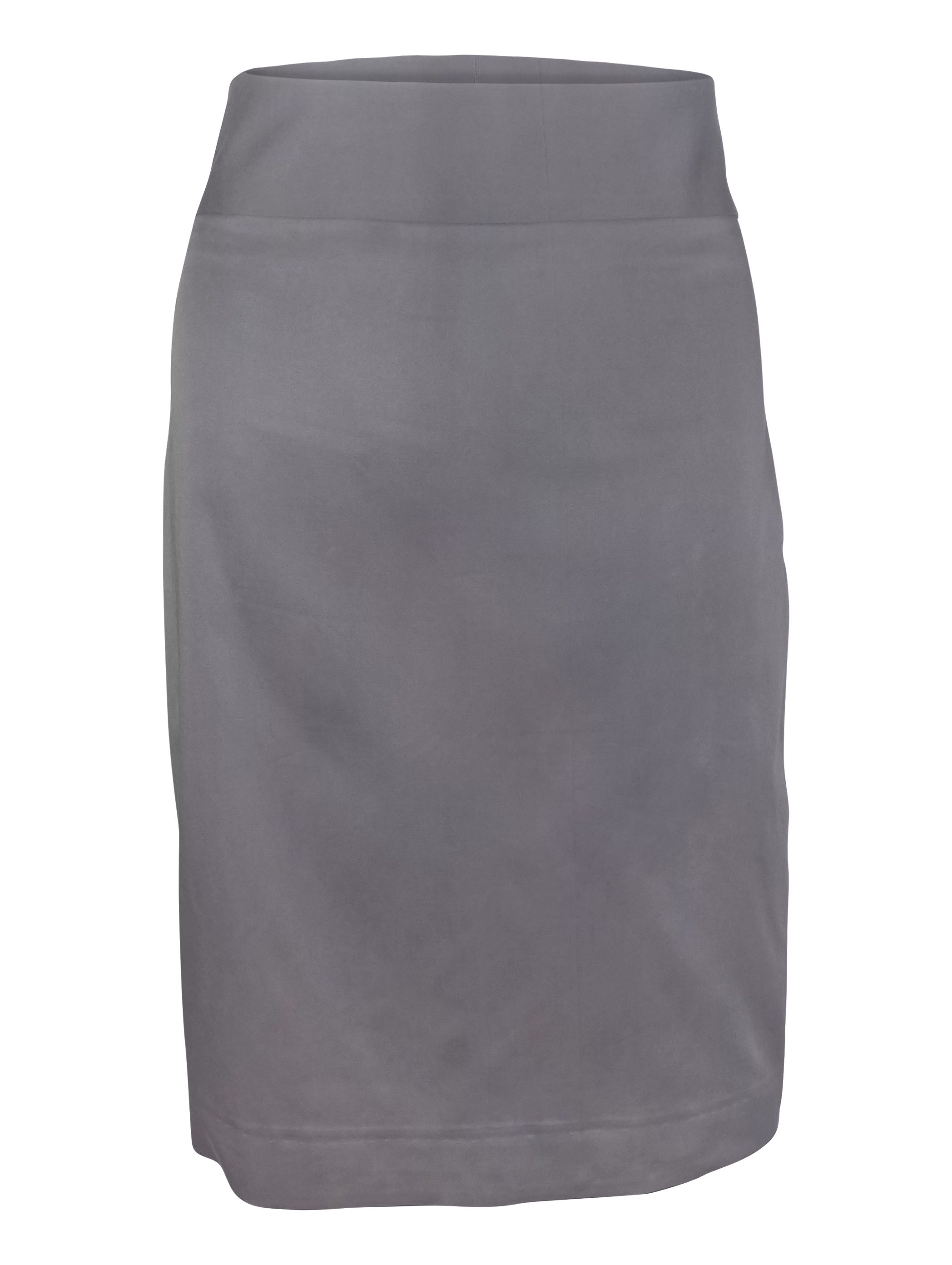 Straight Skirt - Light Grey Cotton Stretch | Uniform Edit