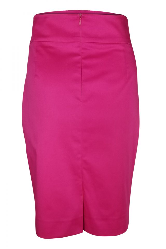 Straight Custom Cotton Skirt - Pink - Uniform Edit