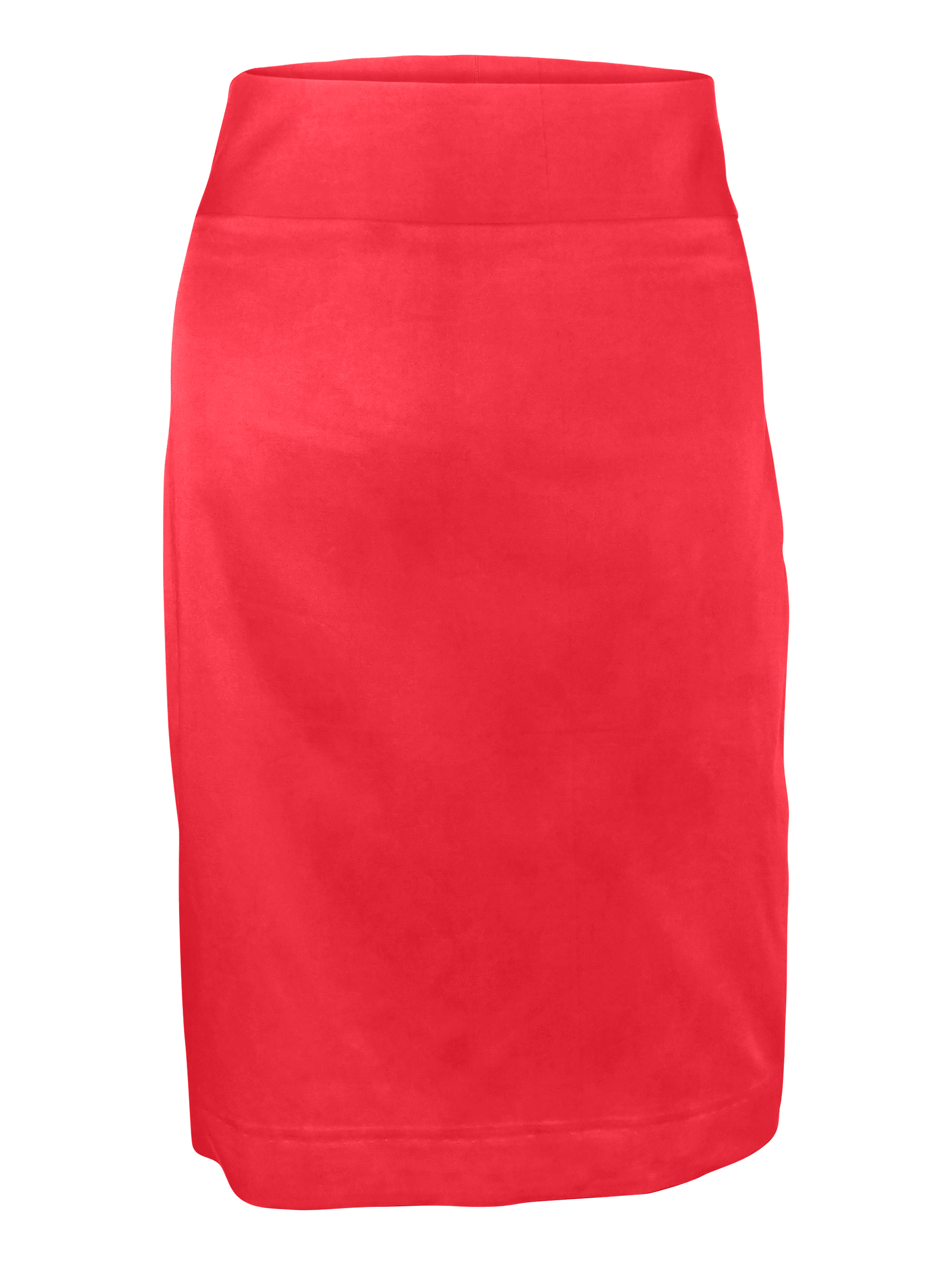 Straight Cotton Custom Skirt - Red - Uniform Edit