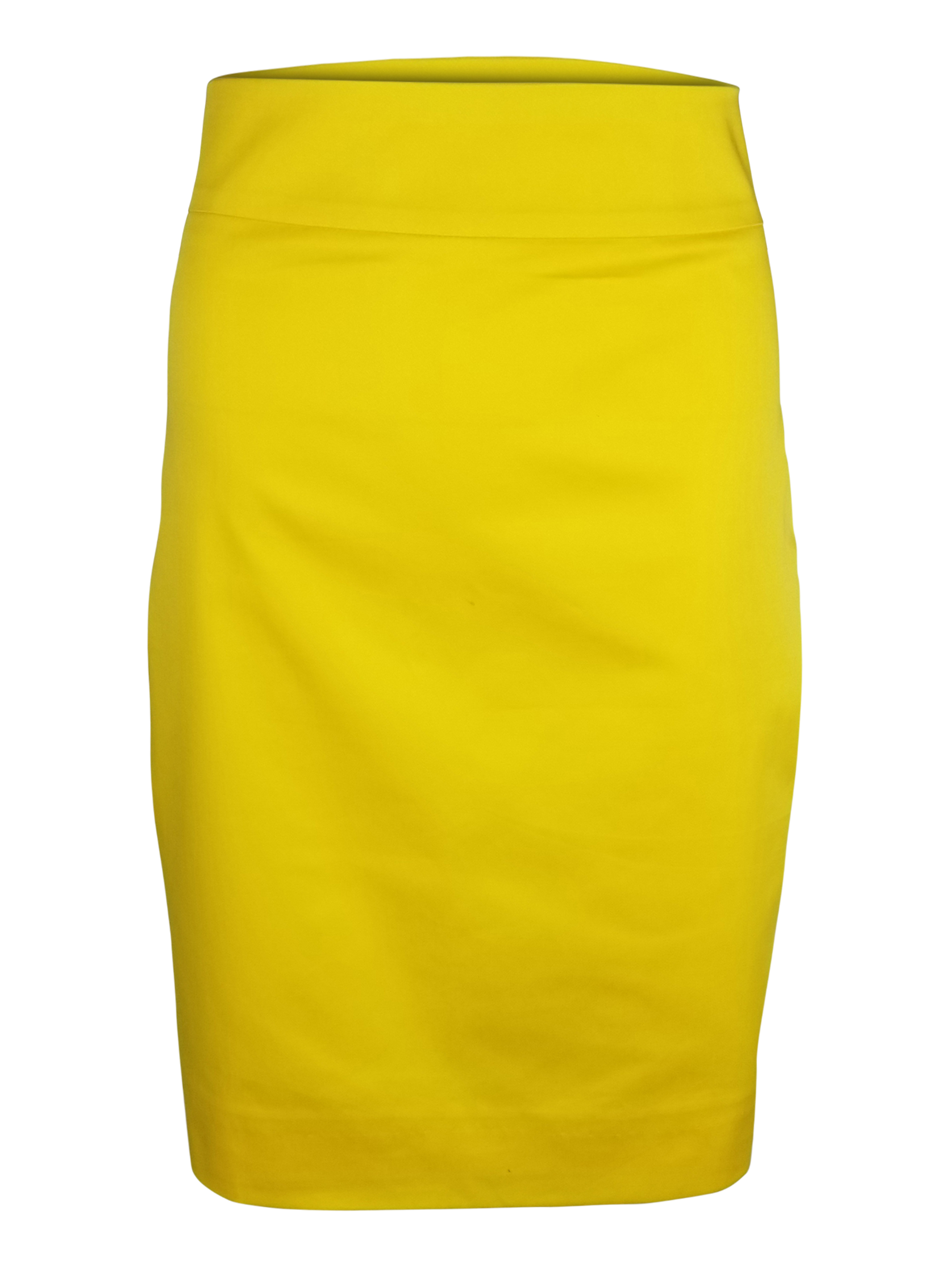 Straight Custom Cotton Skirt - Yellow - Uniform Edit