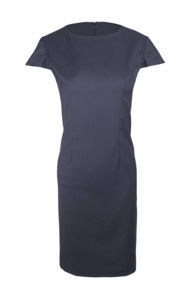 Audrey Slimline Dress - Navy