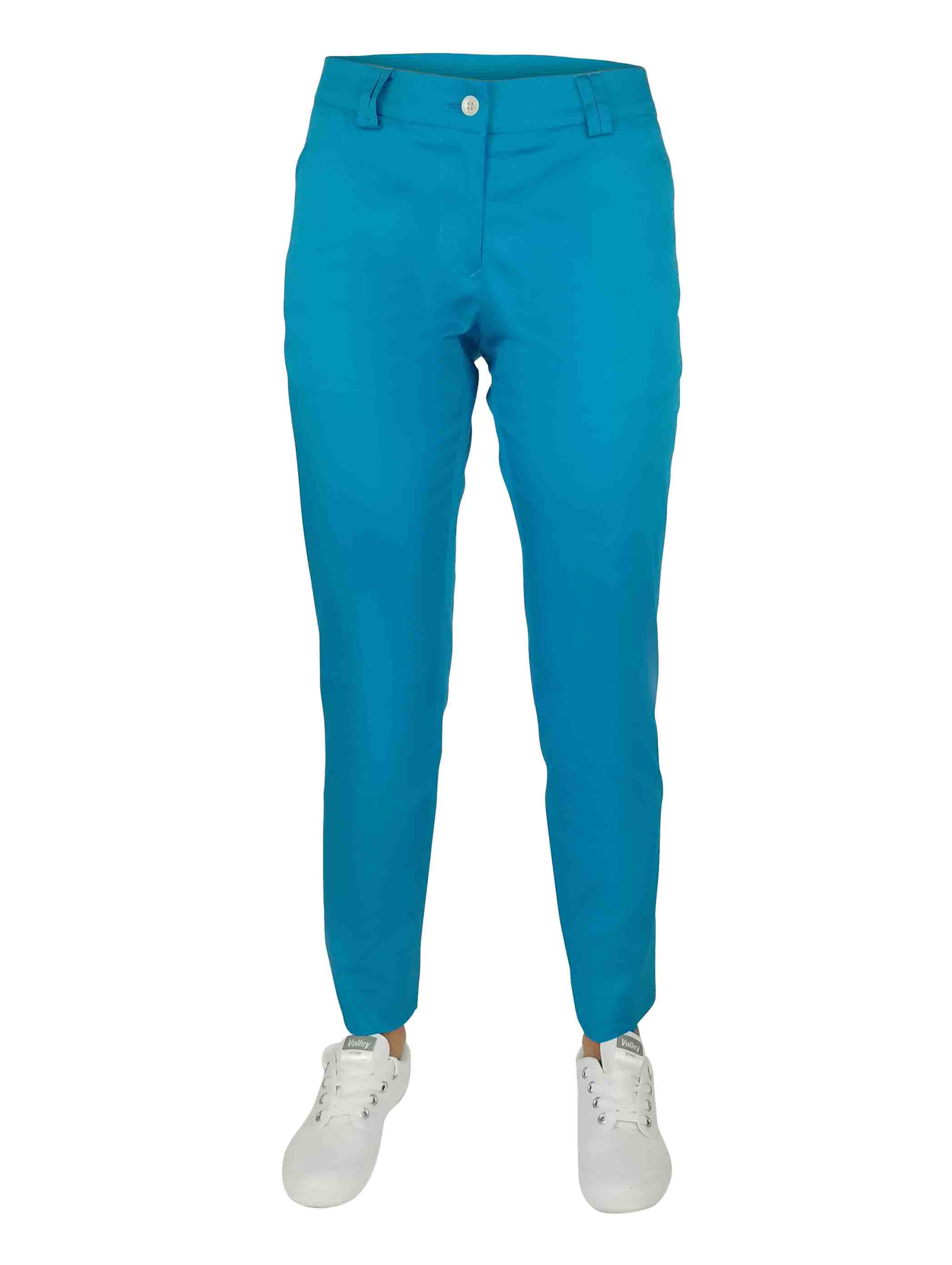 Women's Custom Chino - Aqua - Uniform Edit