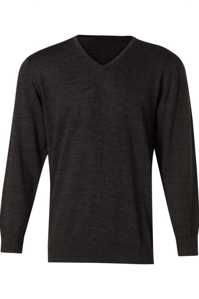 Men's Long Sleeve Knit - Charcoal - Uniform Edit