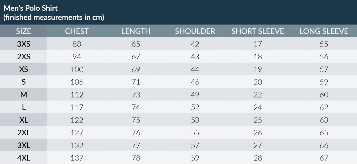 us polo assn size chart india