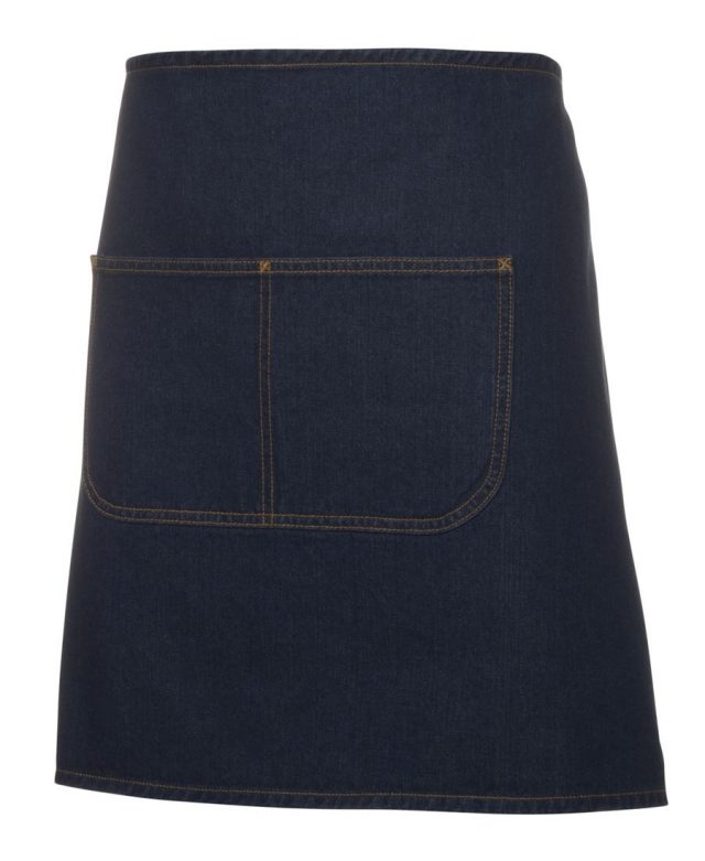 Half Apron Dark Denim Uniform Edit