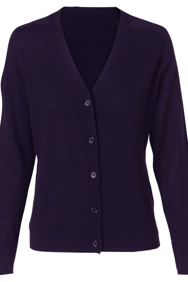 heavy navy cardigan
