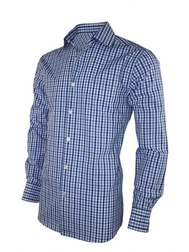Men's Be Bold Shirt - Blue Navy Check 