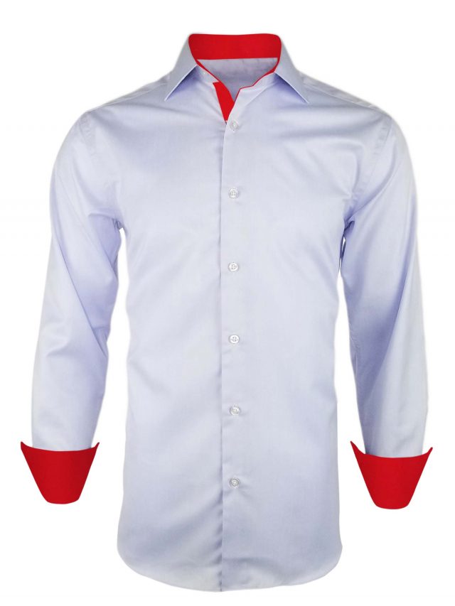 Men's Blue with Red PC Contrast Shirt 