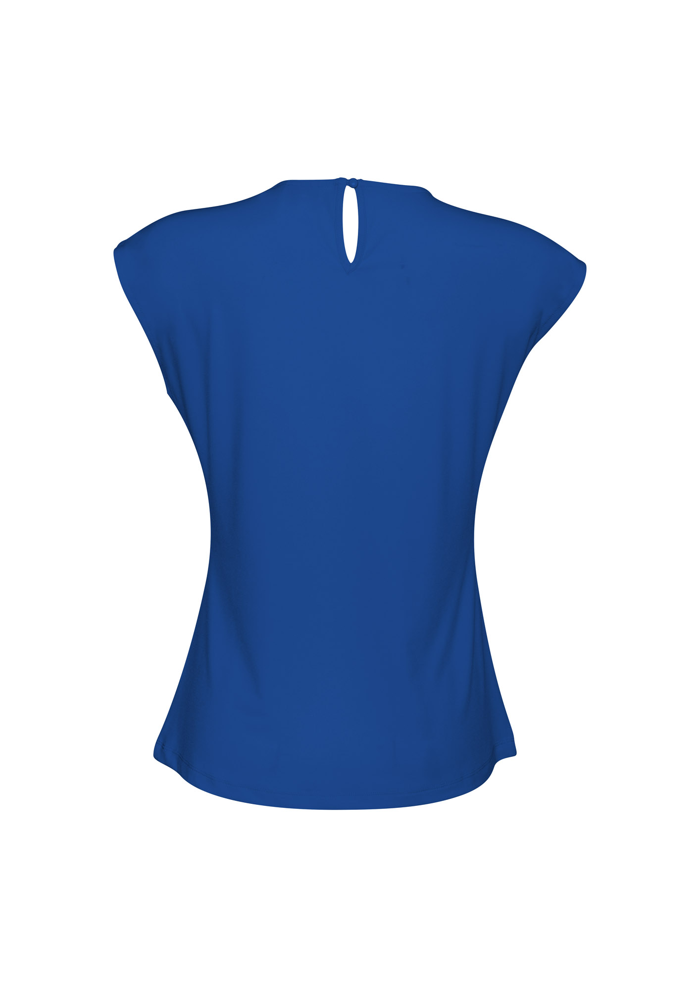 Women's Work Blouse | Fashion Tops | Sleeveless Work Tops | Top - Electric Blue - Uniform Edit