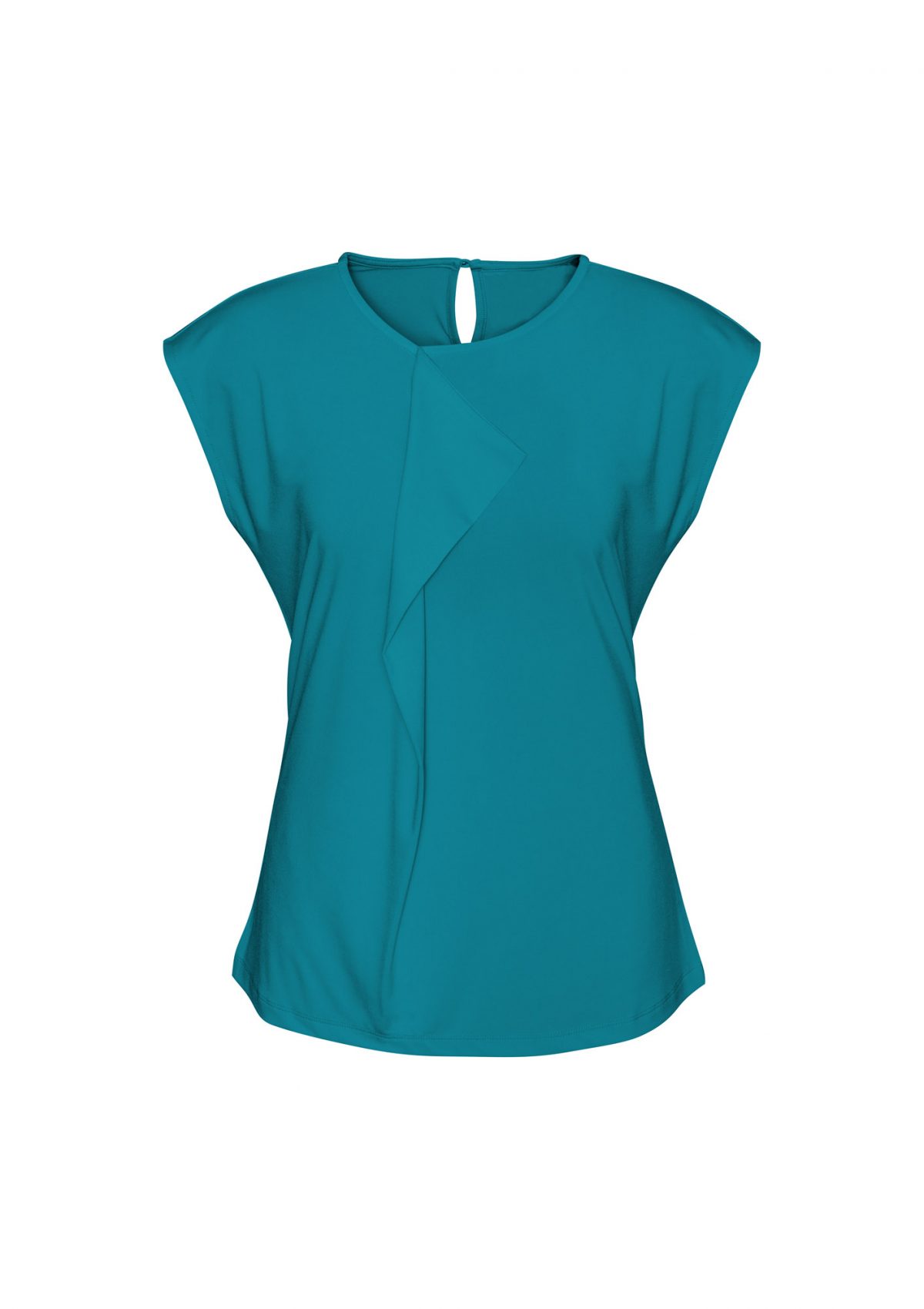 Women Blue Top Women's Work Blouse Mia Fashion Tops Mia Top Teal The Uniform Edit