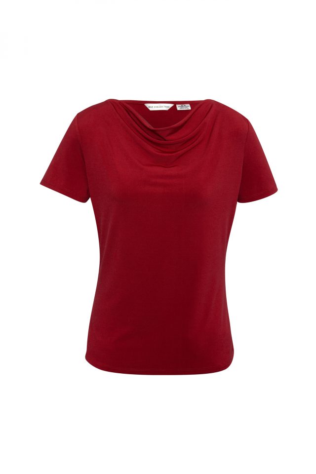 Ava Drape Top - Red