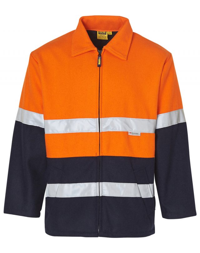 Orange Work Jacket Hi Vis Insulated Vest Safety Jackets Mens Hi