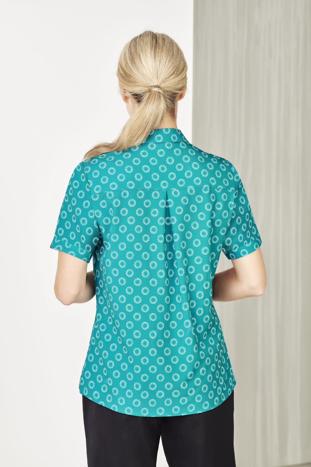 patterned collared shirts womens