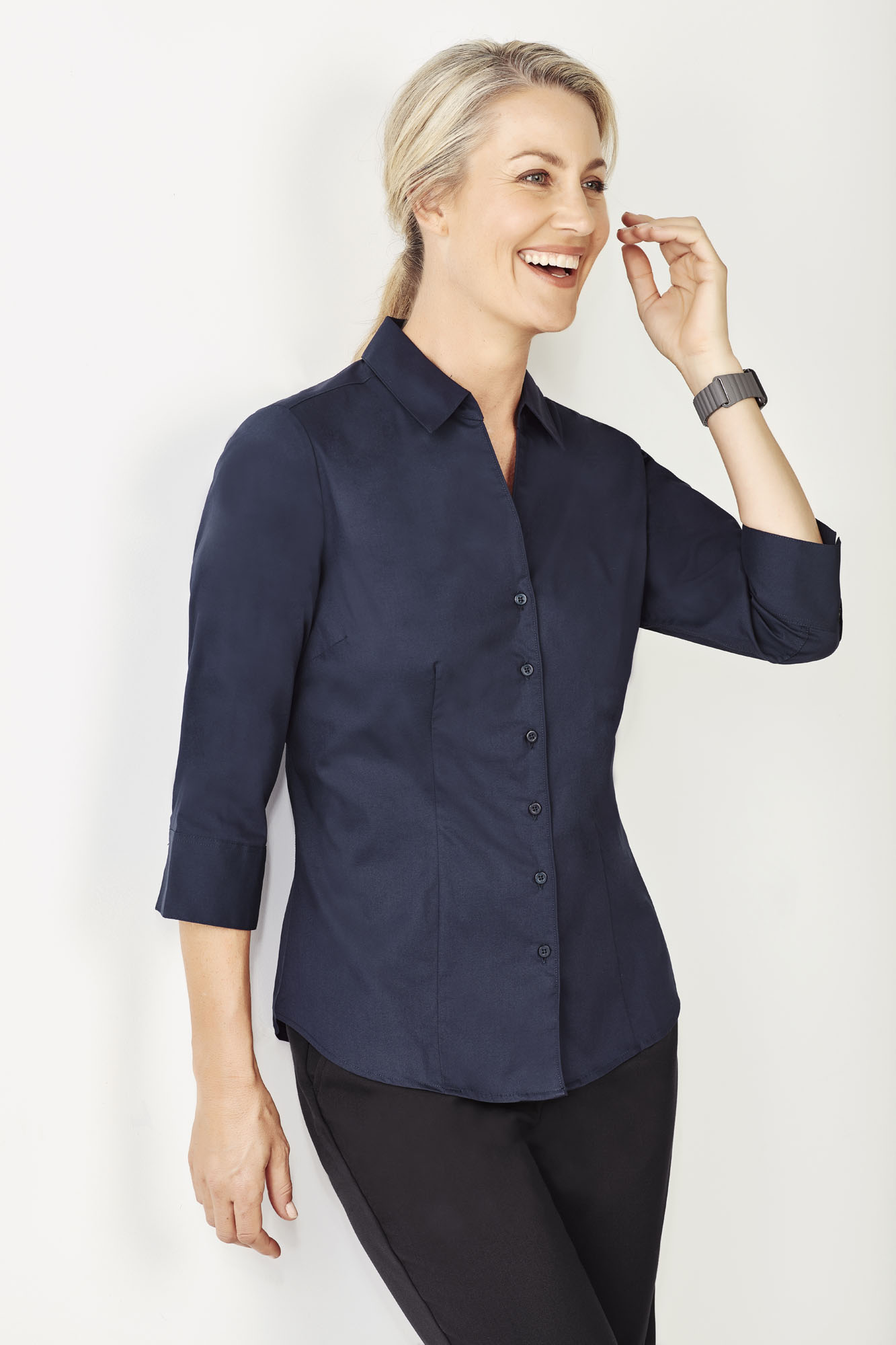 Monaco Ladies 3/4 Sleeve Shirt | Female Work Shirts | Ladies Monaco ...