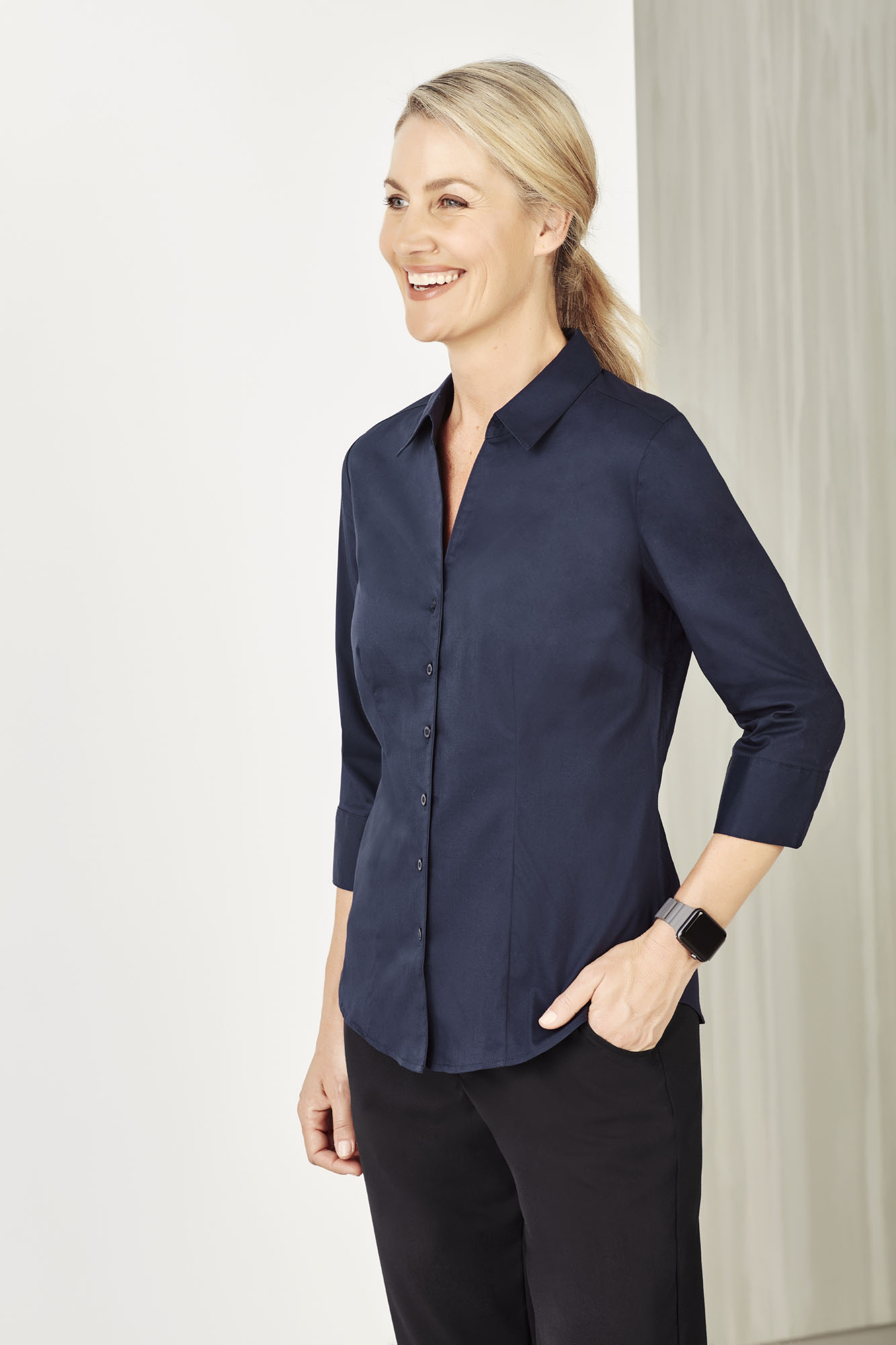 Monaco Ladies 3/4 Sleeve Shirt | Female Work Shirts | Ladies Monaco ...