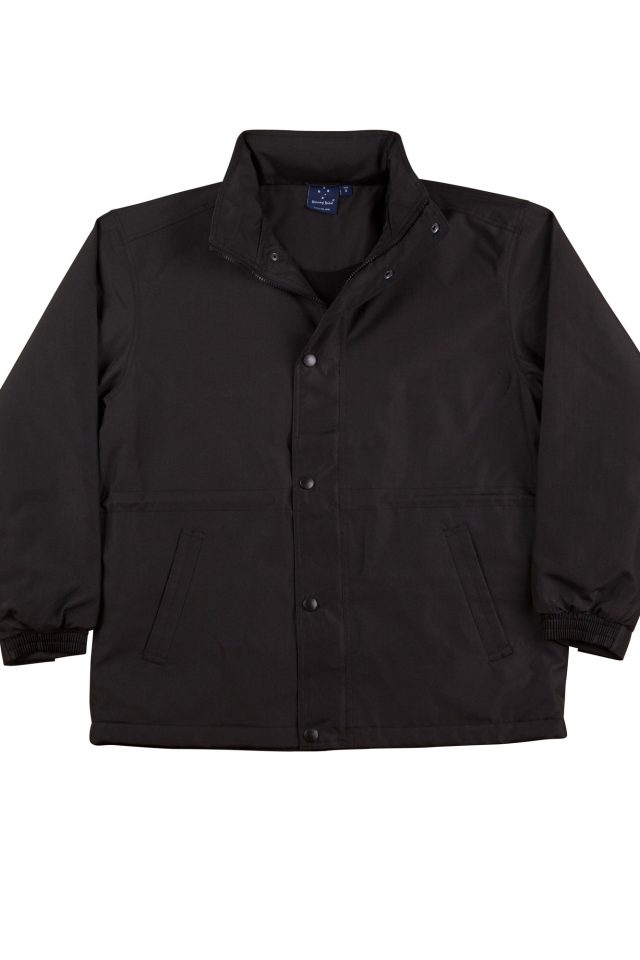 Unisex Stadium Oxford/Fleece Jacket - Black