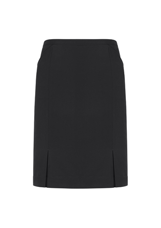 Front Pleat Skirt Straight Skirt- Slate - Uniform Edit