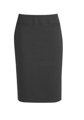 Women's Comfort Wool Stretch Suiting Relaxed Fit Skirt - Charcoal ...