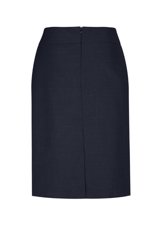 Women's Comfort Wool Stretch Suiting Relaxed Fit Skirt - Navy - Uniform ...