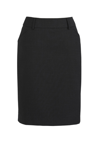 Women's Comfort Wool Stretch Suiting Multi Pleat Skirt - Black ...
