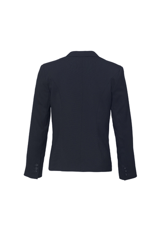 Women's Cool Stretch Suiting Reverse Lapel Jacket - Navy - Uniform Edit