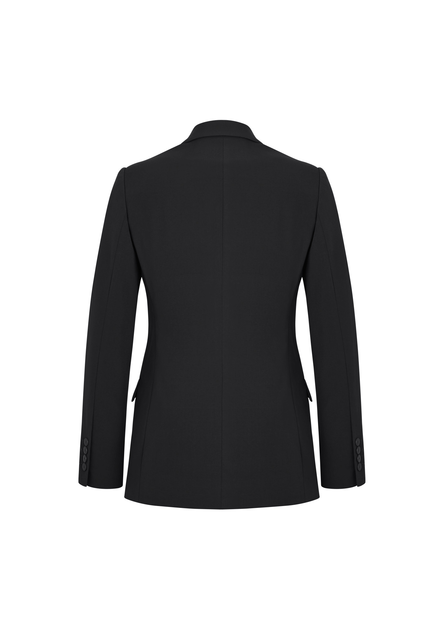 Women's Siena Suiting Longline Jacket - Slate One Button - Uniform Edit