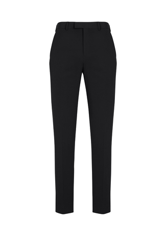 Mens Siena Slim Fit Flat Front Pant - Black - Uniform Edit