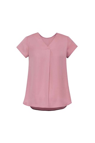 Kayla Blouse - Dusty Pink Cap Sleeve - Uniform Edit