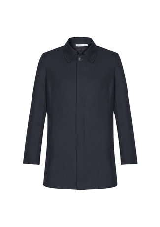 Men's Lined Rococo Overcoat- Midnight - Uniform Edit