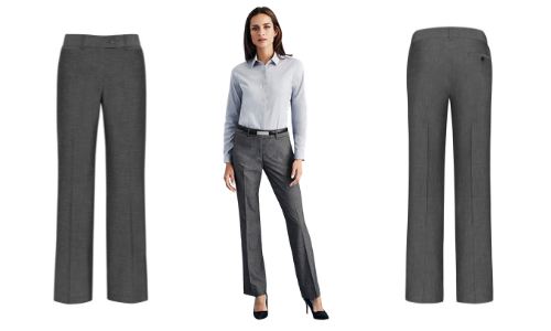 Girls Black Smart Trousers Women Tailored School Office Work Formal  Straight Fit