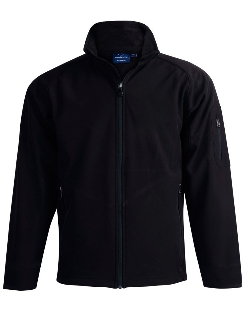 Men's Softshell HiTech Jacket Black Uniform Edit