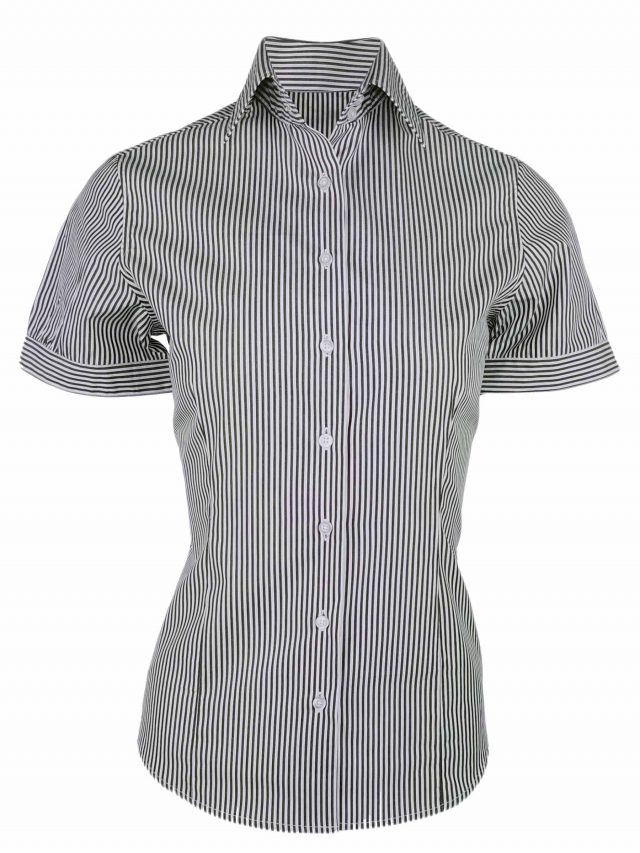 Black and White Stripe Short Sleeve 